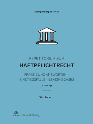cover image of Repetitorium zum Haftpflichtrecht